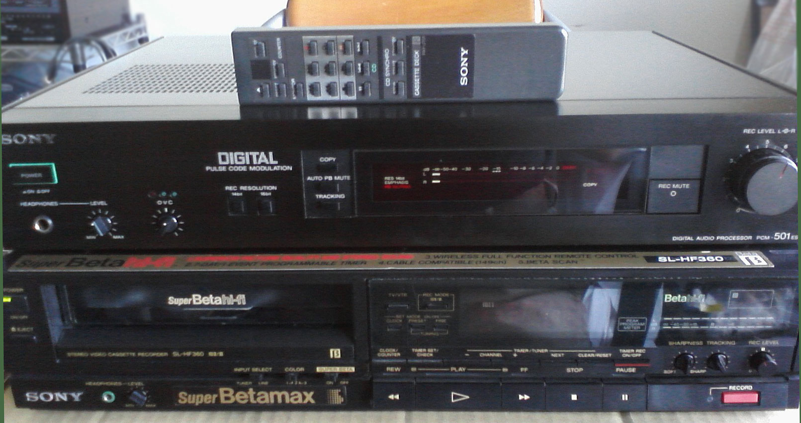 Sony PCM Adapter & VCR